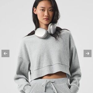 ALO Muse Hoodie Heather Gray NWT